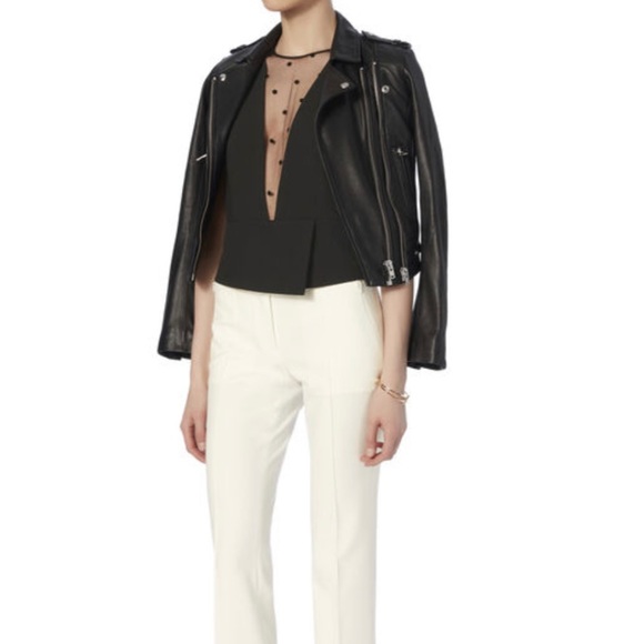 Iro Black Luiga Leather Jacket FR 36/XS - Picture 3 of 5